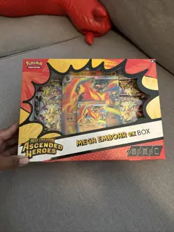 Pokemon TCG Mega Evolution Ascended Heroes Mega Emboar Ex Box Promo Booster - Image 1