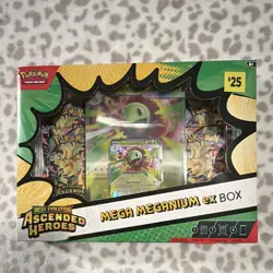 Pokemon TCG Mega Meganium ex Box Mega Evolution Ascended Heroes English 2025 - Image 1