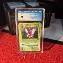 CGC 9 1997 Pokemon Jungle Venomoth 49 Holo Rare Japanese - Image 1