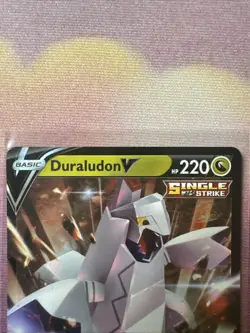 Pokemon TCG Duraludon v 103/159 SWSH Crown Zenith Ultra Rare NM Condition - Image 2