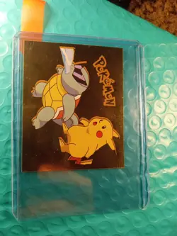 Holo Pikachu 1999 Navarette Pokemon 2 Peru Pikachu & Squirtle Holo Gold - Image 4