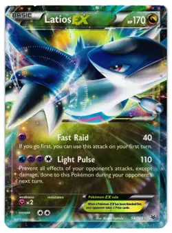 Pokemon TCG Latios EX 58/108 Roaring Skies Holo DMG - Image 1