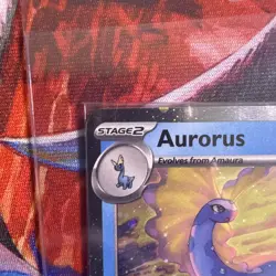 Pokemon swirl 💫 Perfect Order Aurorus 024/088 Cosmo Holo Stamped Promo Sealed - Image 3
