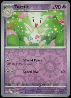 Togetic 084/197 Uncommon Obsidian Flames Pokemon Reverse Holo Near Mint - Image 1