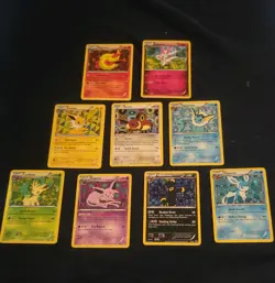Pokemon Full Eeveelution Set Black & White Promo BW87 - BW94 Holo +XY Sylveon - Image 1