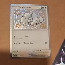 Pokemon Tandemaus 209/091 SV Paldean Fates Full Art Holo Shiny Rare Eng 2024 - Image 4