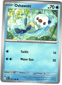 Oshawott 21/86 Pokemon SV: White Flare - Image 1