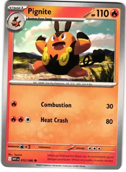 Pignite 12/86 Pokemon SV: White Flare - Image 1