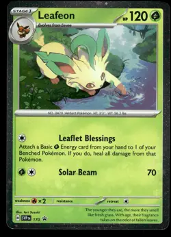 LEAFEON 170 SCARLET & VIOLET LP US SELLER COSMOS HOLO - Image 2