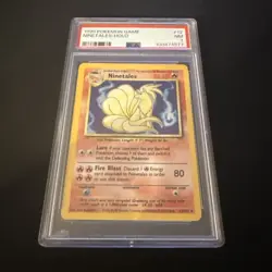 1999 Pokemon Base Set Ninetales Holo #12/102 PSA 7 NM! - Image 1