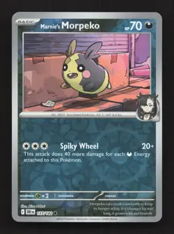 Marnie's Morpeko 137/182 Common Destined Rivals Pokemon Reverse Holo Near Mint - Image 1