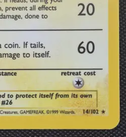 Raichu 14/102 Base Set Unlimited Holo Rare - Image 5