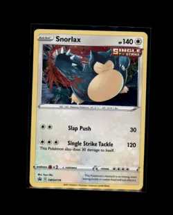 Snorlax SWSH119 Holo Promo Sword & Shield Promo Pokemon Holo Lightly Played - Image 1