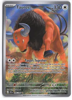 Tauros 096/086 Holo Illustration Rare Chaos Rising Pokemon NM - Image 1