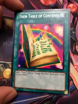 YuGiOh! Toon Table of Contents LCYW-EN116 Rare 1st Edition NM - Image 1