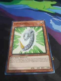 Yu-Gi-Oh! Cyber Larva Common BLC1-EN108 Lightly Played 1st Edition - Image 1