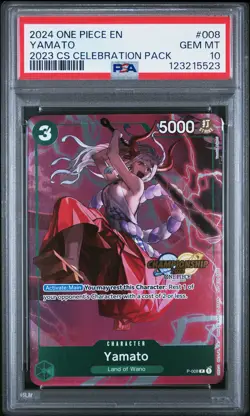 2024 ONE PIECE CHAMP 2023 CELEBRATION PACK #008 YAMATO PSA 10 - Image 1
