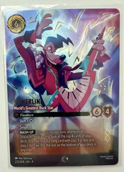 Disney Lorcana Powerline - World's Greatest Rock Star Foil 233/204 EN - Image 1