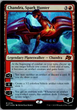Chandra, Spark Hunter 116 Mythic Aetherdrift Magic: The Gathering Foil Near Mint - Image 1