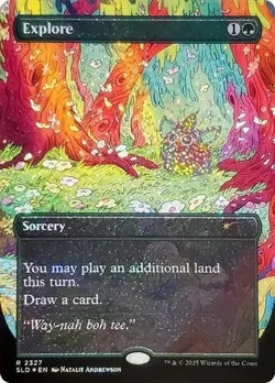 Explore - Confetti Foil Extended Art SLD NM MTG - Image 1