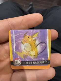 Pikachu / Raichu Pokemon Artbox Action Flipz Card 01 VLP - Image 2