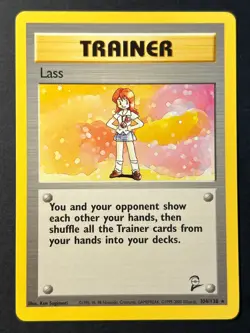 Lass 104/130 Trainer Rare Base Set 2 - Pokemon Card WOTC B Near Mint - Image 1