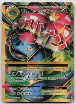Pokemon TCG XY Evolutions M Venusaur EX Full Art Ultra Rare Card 100/108 LP - Image 1