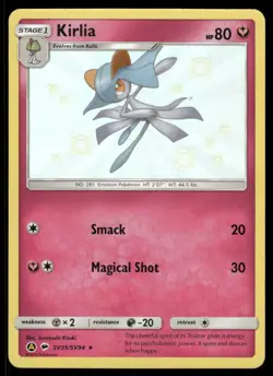 Pokemon Cards Kirlia SV35/SV94 Hidden Fates Shiny Vault Shiny Rare NM - Image 1