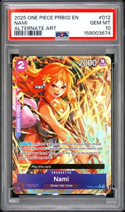 2025 ONE PIECE PRB02-PREMIUM BOOSTER -ONE PIECE CARD THE BEST- VOL.2 NAMI PSA 10 - Image 1