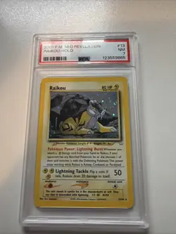 PSA 7 Raikou Holo Neo Revelation 13/64 Graded Pokemon Card - Image 1