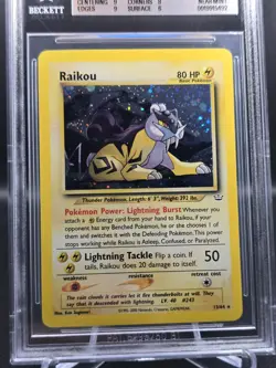 2001 Pokemon Neo Revelation Raikou Holo Card 13/64 BGS 7.0 Near Mint - Image 2