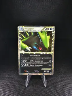 Pokemon TCG Tyranitar Prime Unleashed Holo Card 88/95 Heavily Played HP French✨ - Image 2