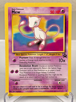 Mew 08/53 - WOTC Black Star Promo Pokemon Card - Moderately Played - Image 1