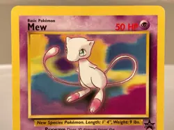 Mew 08/53 - WOTC Black Star Promo Pokemon Card - Moderately Played - Image 3