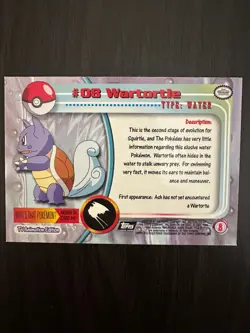 Squirtle Wartortle Blastoise (Foil) 99 Topps Pokemon TV Series Black Label Cards - Image 5