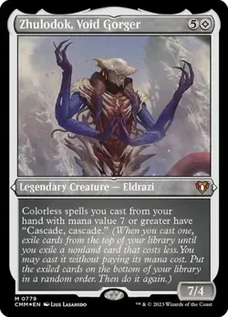 Zhulodok, Void Gorger - Foil Etched Thick Stock CMM LP MTG - Image 1