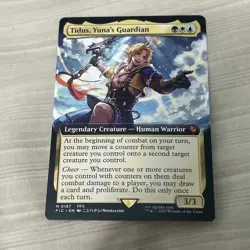 Tidus, Yuna's Guardian (Extended Art) #187 (Foil) NM Final Fantasy FIC Magic MTG - Image 1