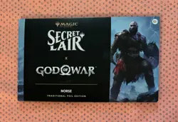 MTG Secret Lair x God of War NORSE Traditional Foil - New, factory sealed - Image 1