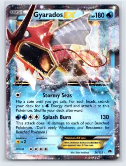 Gyarados EX 26/122 Holo EX Rare BREAKpoint Pokemon HP/Corner - Image 1