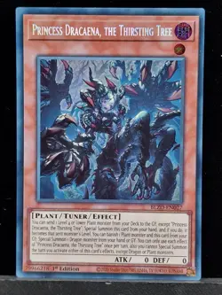 Princess Dracaena, The Thirsting Tree Secret Rare 1st Ed Yu-Gi-Oh BLZD-EN027 - Image 1
