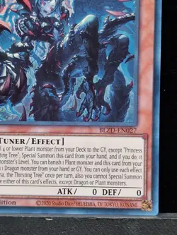 Princess Dracaena, The Thirsting Tree Secret Rare 1st Ed Yu-Gi-Oh BLZD-EN027 - Image 4