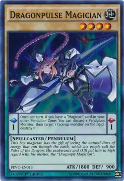 Yu-Gi-Oh! - Dragonpulse Magician - PEVO-EN013 - Super Rare - 1st EDITION - NM/M - Image 1
