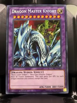 Konami Yu-Gi-Oh! Dragon Master Knight Secret Rare Foil 1st Ed LCKC-EN065 - Image 1