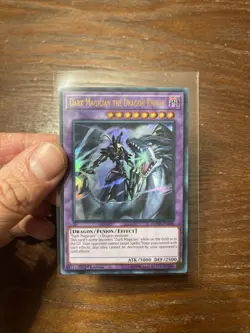Yu-Gi-Oh Dark Magician the Dragon Knight LEDD-ENA00 1st Edition Ultra Rare - Image 1