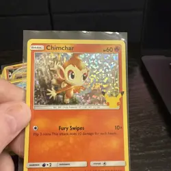 Chimchar 12/25 Holo Pokemon 25th Anniversary McDonald’s Promo Card 2021-NM/M - Image 1