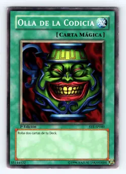 Yugioh Spanish Pot of Greed SYE-SP040 1st Edition Common - LP 💎 - Image 1