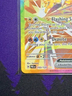 Jolteon ex 153/131 Prismatic Evolutions SIR Holo EN Pokemon Card - Image 5