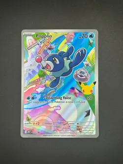 045 Popplio Pokemon TCG Promo Mega Evolution Card - Image 1