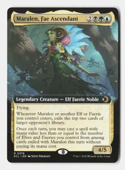 Maralen, Fae Ascendant (Extended Art) 376 Lorwyn Eclipsed MTG NM - Image 1