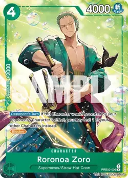 Roronoa Zoro [OP-PR - PRB02-006] - NM TCG One Piece - Image 1